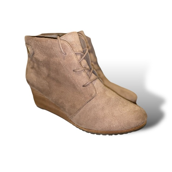 Dr. Scholl's Boots | Women's 8.5 M | Continue Wedge Ankle Booties Lace up Boots - Picture 5 of 7